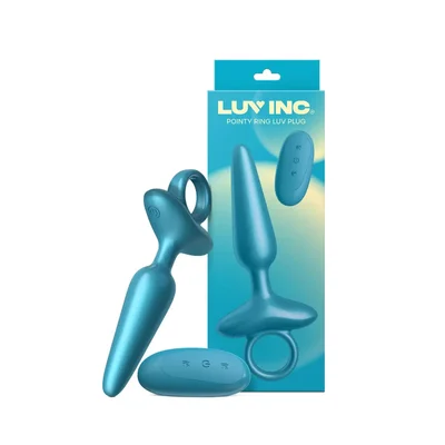 luv inc pointy ring silicone vibrating anal plug