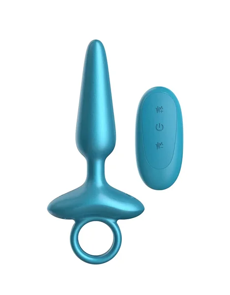 Luv Inc Pointy Ring Silicone Vibrating Anal Plug — image 2 of 4