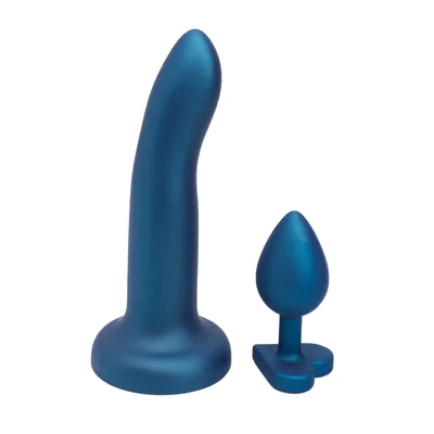 lady bonnd galaxy silicone dildo and plug kit