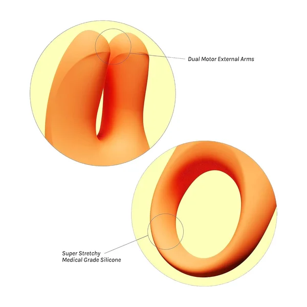 VUSH Orb Couples Silicone Vibrating Waterproof Pleasure Ring — image 4 of 7