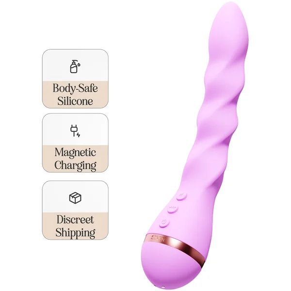 VUSH Siren Twist Silicone Rechargeable Waterproof Vibrator — image 4 of 12