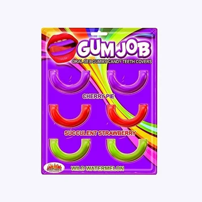 gum job oral sex teeth candy