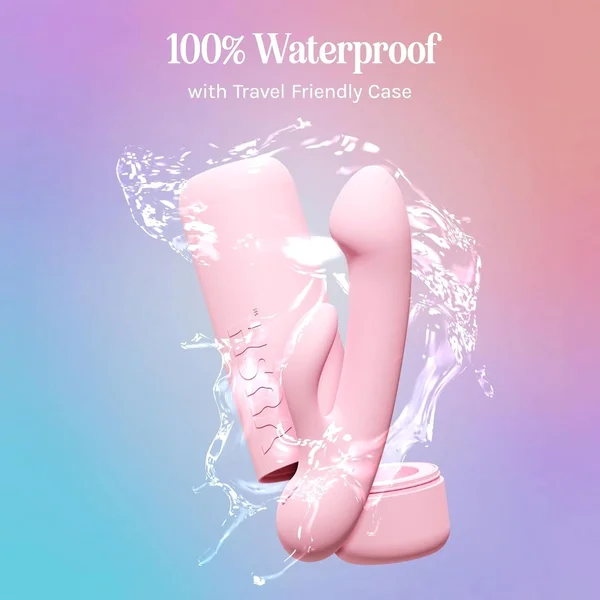 VUSH Glow Compact Rabbit Silicone Waterproof Dual Stimulation Vibrator — image 3 of 8