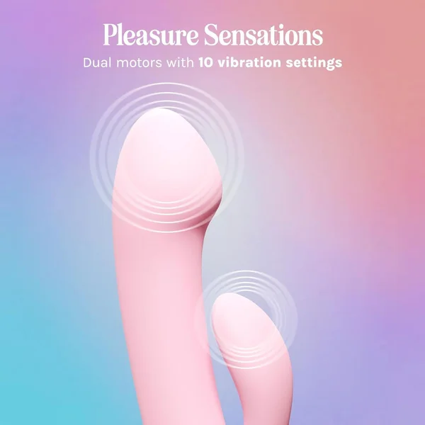 VUSH Glow Compact Rabbit Silicone Waterproof Dual Stimulation Vibrator — image 4 of 8