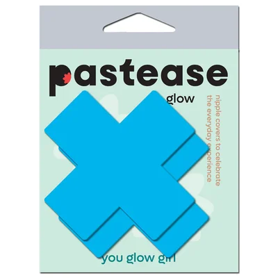 pastease plus x glow in the dark neon cross pasties