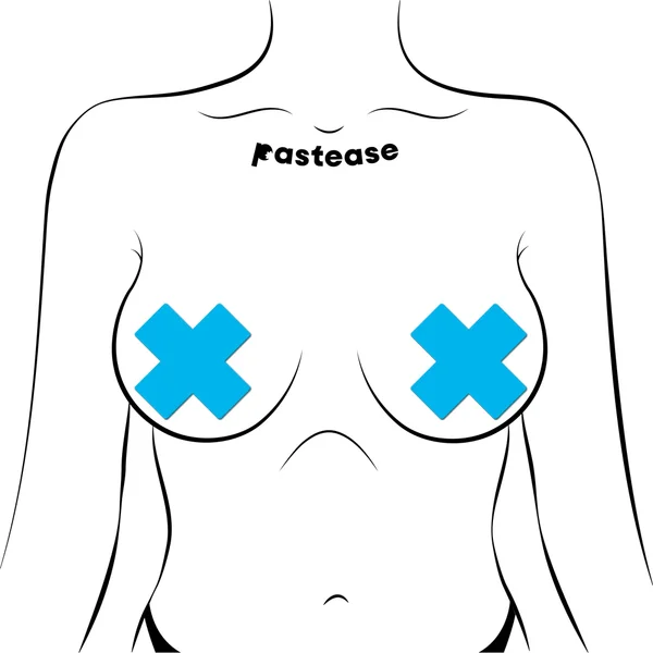 Pastease Plus X Glow-in-the-Dark Neon Cross Pasties — image 4 of 6