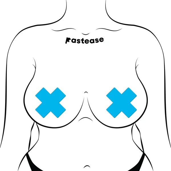 Pastease Plus X Glow-in-the-Dark Neon Cross Pasties — image 5 of 6
