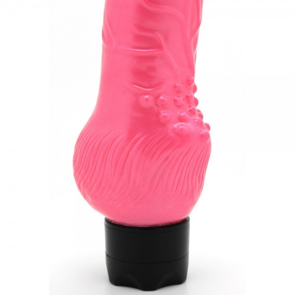 Pearl Shine 8 Inch Realistic Pink Vibrator