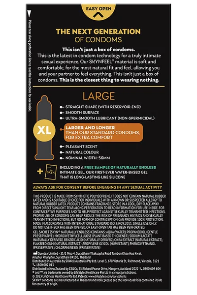 Skyn Non-Latex Large Condoms (10 Pack) — image 7 of 7