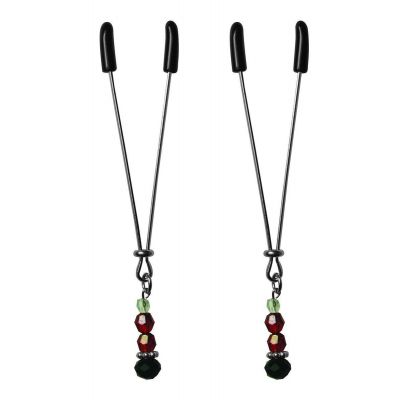 Sex Mischief Ruby Black Nipple Clips