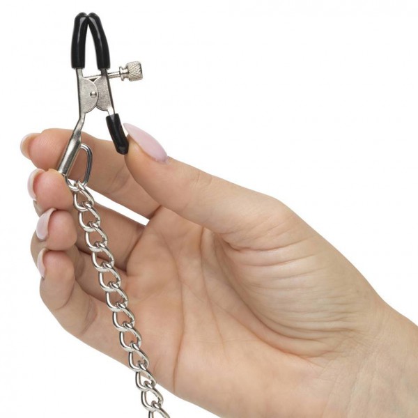 DOMINIX Deluxe Large Breathable Ball Gag with Nipple Clamps