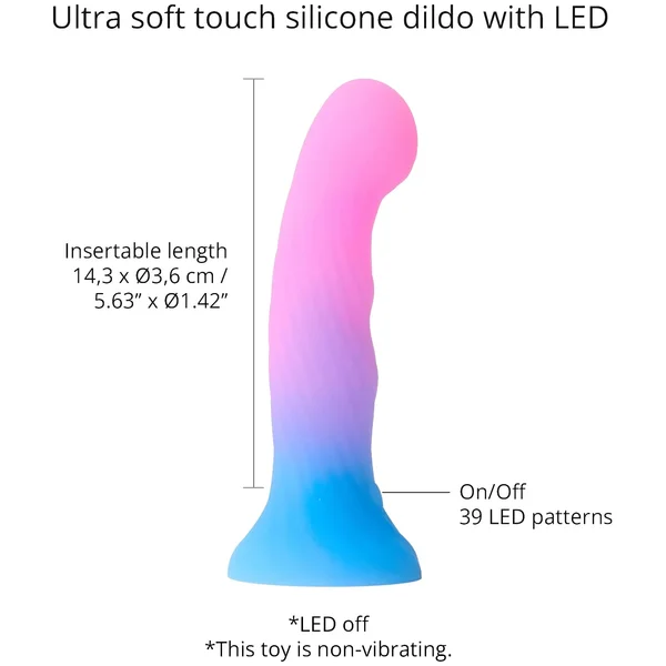 Candy Loop Light Up Silicone Dildo With Suction Cup Base By Love To Love — image 3 of 6