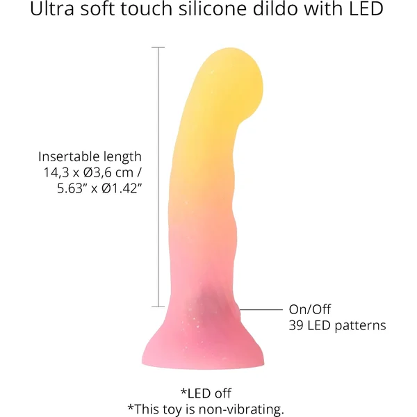 Sugar Bomb Light Up Silicone Dildo With Suction Cup Base By Love To Love — image 3 of 6