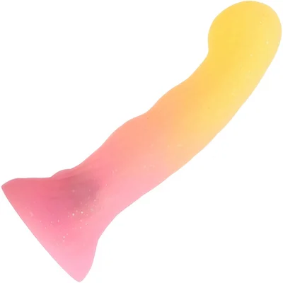 sugar bomb light up silicone dildo with suction cup base by love to love