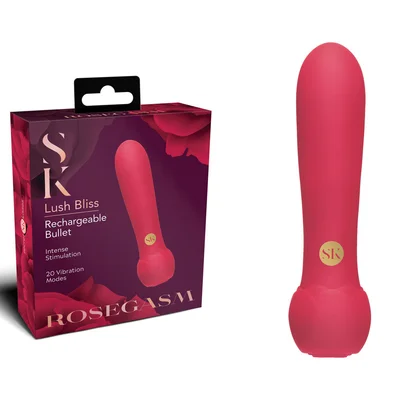 secret kisses rosegasm lush bliss bullet red 108 cm usb rechargeable bullet
