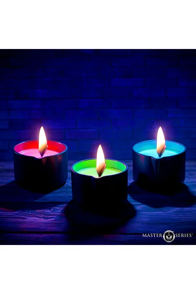 Master Series Wicked Wax Blacklight Reactive Drip Candle Set of 3 — image 10 of 18