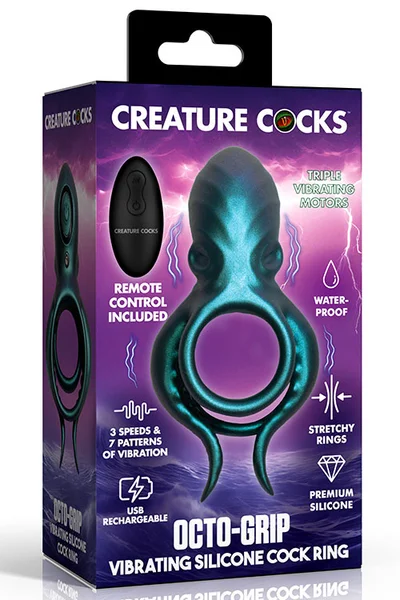 Creature Cocks Octo Grip 5.3" Remote Controlled Tentacle Couples Ring — image 6 of 6