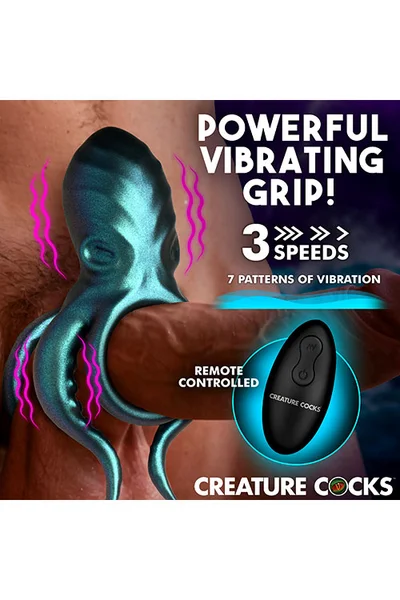 Creature Cocks Octo Grip 5.3" Remote Controlled Tentacle Couples Ring — image 4 of 6