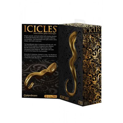 Icicles Gold Edition G01 Wavy Glass Dildo