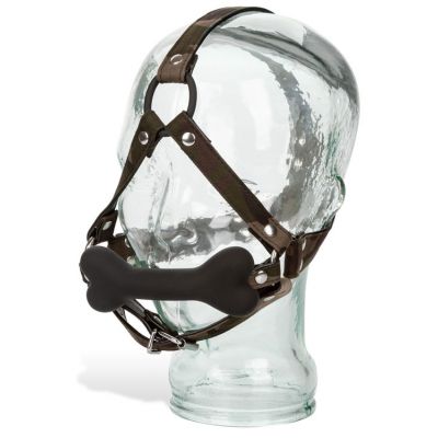 COLT Silicone Bone Gag with Camouflage Headwear