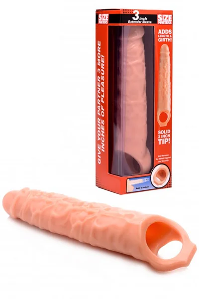 Size Matters 3" Penis Extension Sleeve with Ball Strap