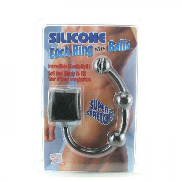 Stretchy Cock Ring with Balls — image 5 of 6