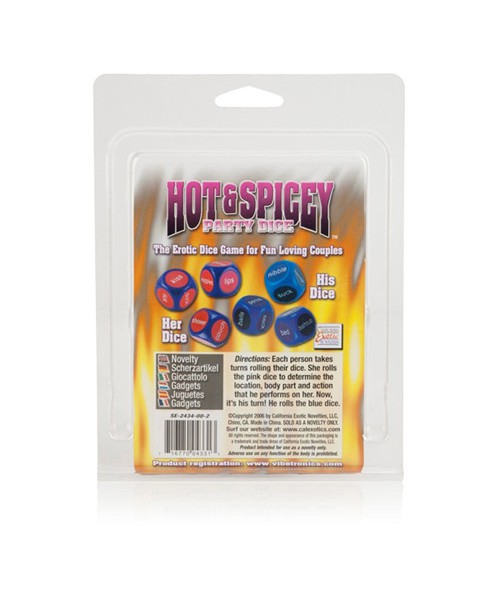 Hot and spicy party dice