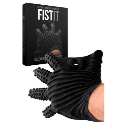 Shots Toys Silicone Textured Male Masturbation Glove
