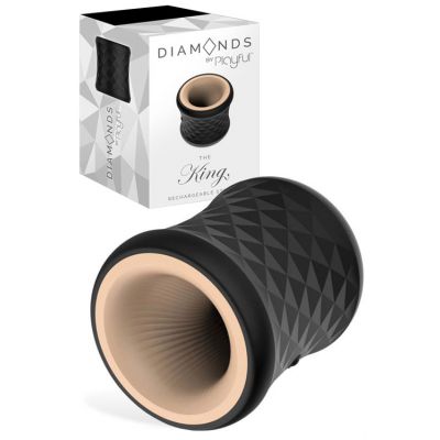 Playful Diamonds The King Rechargeable 3 5 Textured Masturbator