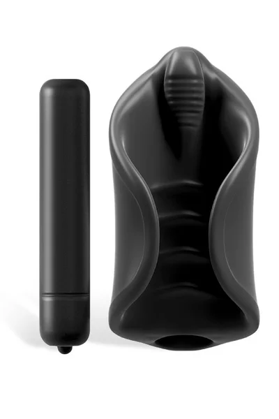 Pipedream Vibrating Silicone Stroker with Removable Bullet — image 4 of 4