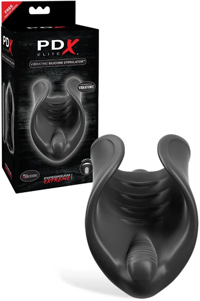 Pipedream Vibrating Silicone Stroker with Removable Bullet — image 3 of 4