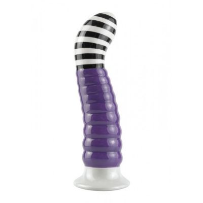 Ceramix No 5 Ribbed Purple Dildo