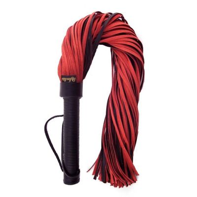 Rouge Fifty Times Hotter Red Suede Flogger