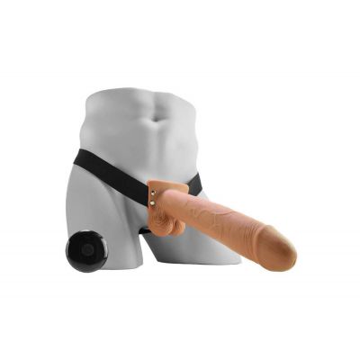 Fetish Fantasy 10 in Hollow Rechargeable Strap On with Remote