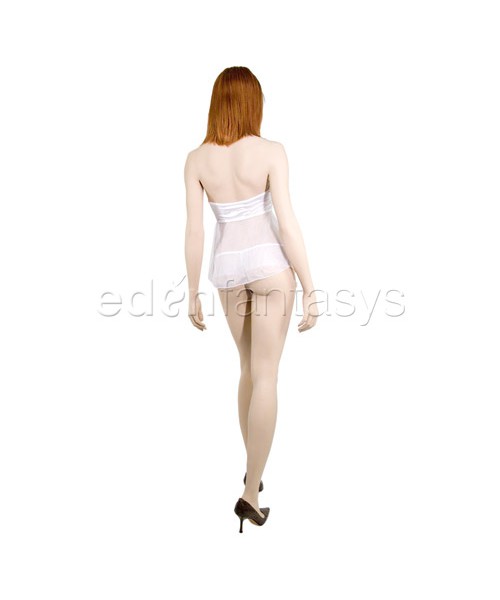 Strapless babydoll and tanga panty set