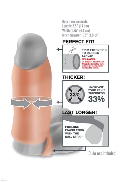 Pipedream Real Feel 5.5" Penis X-tension
