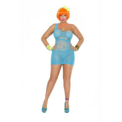 Opaque Mini Dress Plus Size