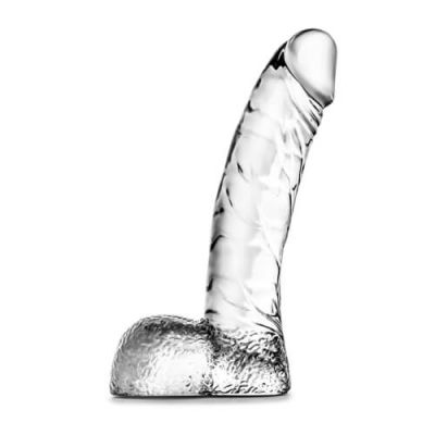 Clear Realistic Dildo with Balls 5 5 Inch