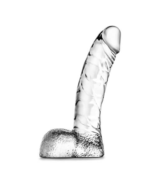 Clear Realistic Dildo with Balls 5.5 Inch
