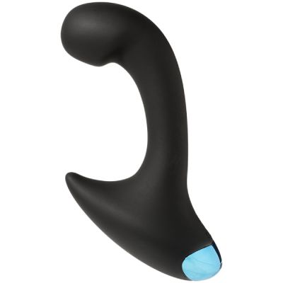 Vibrating P Curve With Wireless Remote Black