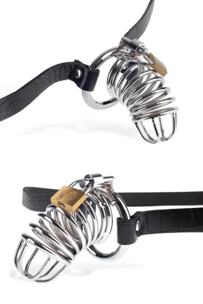 Pipedream Steel Cock Cage With Lock & Chastity Belt