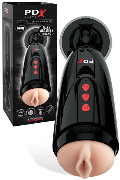 Pipedream Dirty Talk Beginner's Vibrating Masturbator — image 10 of 15