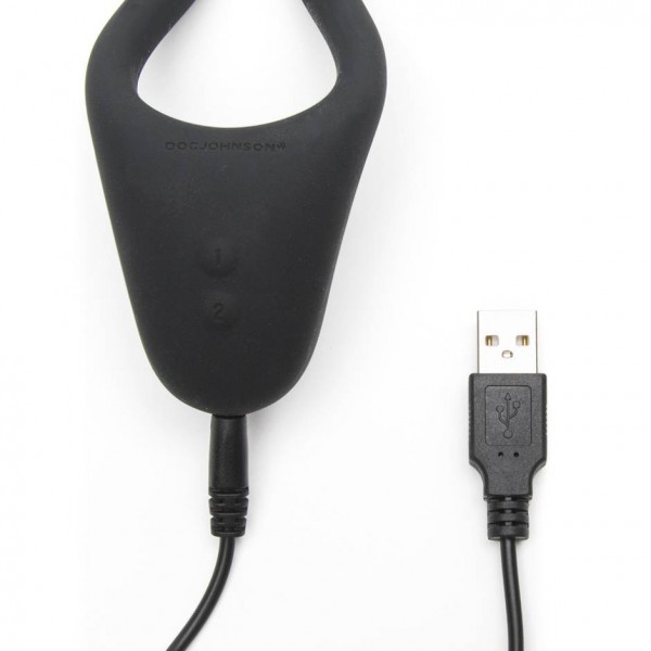 Doc Johnson Tryst Vibrating Silicone Massager & Couples Ring