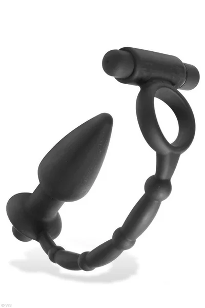 Master Series Cock Ring & 5" Anal Plug Vibe — image 4 of 6