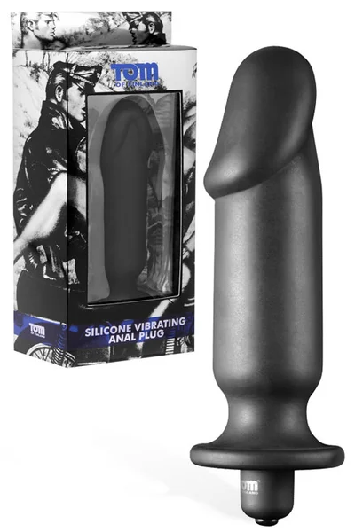 Tom of Finland Semi-Phallic 6" Silicone Vibrating Butt Plug — image 4 of 6