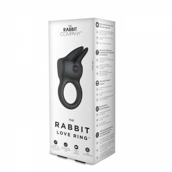 Rabbit Silicone Rechargeable Cock Ring For Couples