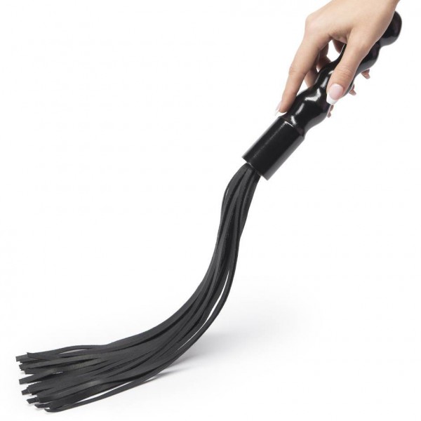 DOMINIX Deluxe Wooden Dildo with Leather Flogger