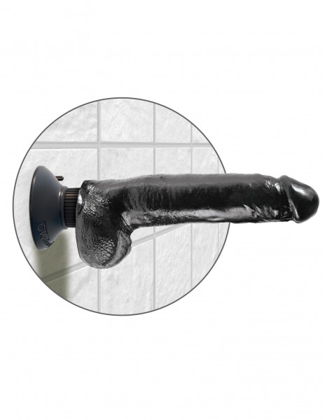 King Cock 9 in. Vibrating Cock with Balls