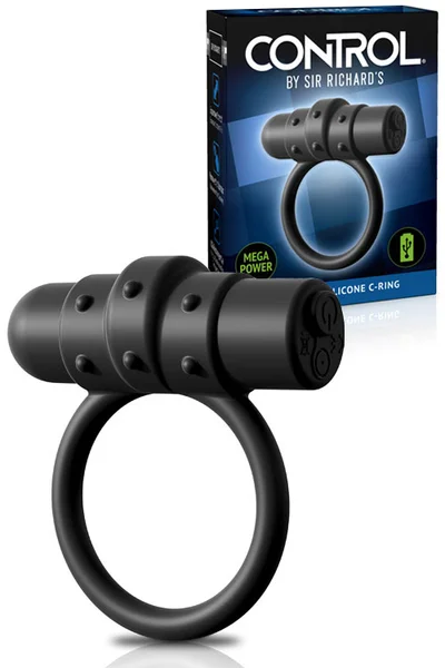 Sir Richards Vibrating Silicone 2.4" Cock Ring with Removable Bullet — image 3 of 4