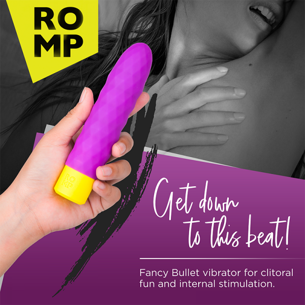 Romp Beat Diamond Textured 6" Bullet Vibrator